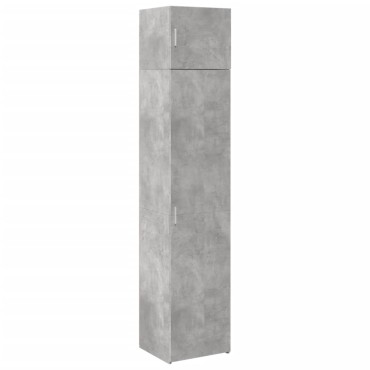 vidaXL Ντουλάπι Αποθήκευσης Στενό Γκρι 45x42,5x225cm Επεξεργ. Ξύλο 1 τεμ.