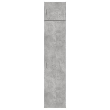 vidaXL Ντουλάπι Αποθήκευσης Στενό Γκρι 45x42,5x225cm Επεξεργ. Ξύλο 1 τεμ.