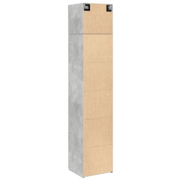 vidaXL Ντουλάπι Αποθήκευσης Στενό Γκρι 45x42,5x225cm Επεξεργ. Ξύλο 1 τεμ.