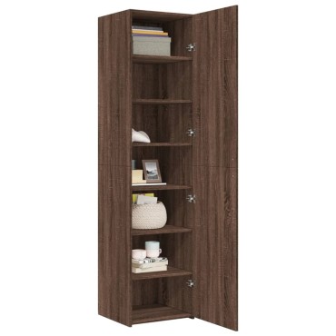 vidaXL Ντουλάπι Καφέ Δρυς 45x42,5x185cm από Επεξεργασμένο Ξύλο 1 τεμ.