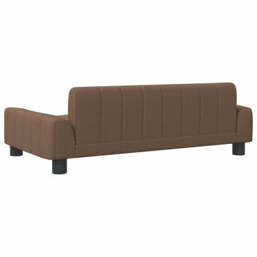 vidaXL Καναπές Παιδικός Καφέ 90x53x30cm από Ύφασμα 1 τεμ.