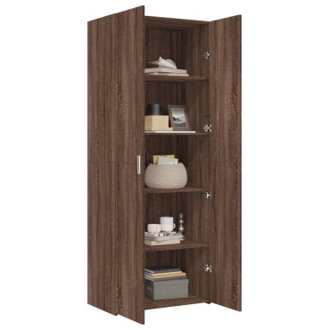 vidaXL Ντουλάπι Καφέ Δρυς 70x42,5x185cm από Επεξεργασμένο Ξύλο 1 τεμ.