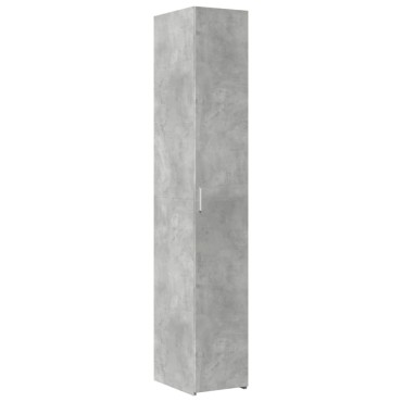 vidaXL Ντουλάπι Γκρι Σκυροδέματος 30x42,5x185cm Επεξεργασμένο Ξύλο 1 τεμ.