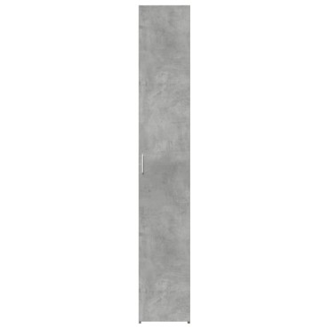 vidaXL Ντουλάπι Γκρι Σκυροδέματος 30x42,5x185cm Επεξεργασμένο Ξύλο 1 τεμ.