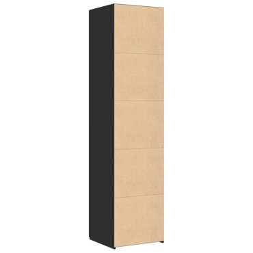 vidaXL Ντουλάπι Μαύρο 45x42,5x185cm από Επεξεργασμένο Ξύλο 1 τεμ.