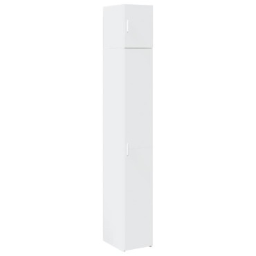 vidaXL Ντουλάπι Αποθήκευσης Στενό Λευκό 30x42,5x225cm Επεξεργ. Ξύλο 1 τεμ.