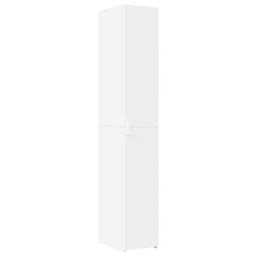 vidaXL Ντουλάπι Αποθήκευσης Στενό Λευκό 30x42,5x225cm Επεξεργ. Ξύλο 1 τεμ.