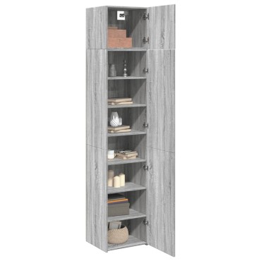 vidaXL Ντουλάπι Αποθήκευσης Στενό Δρυς 45x42,5x225cm Επεξεργ. Ξύλο 1 τεμ.
