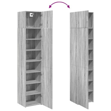 vidaXL Ντουλάπι Αποθήκευσης Στενό Δρυς 45x42,5x225cm Επεξεργ. Ξύλο 1 τεμ.