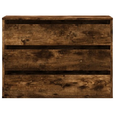 vidaXL Συρταριέρα Καπνιστή Δρυς 80x41x58cm από Επεξεργ. Ξύλο 1 τεμ.