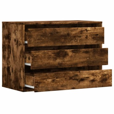vidaXL Συρταριέρα Καπνιστή Δρυς 80x41x58cm από Επεξεργ. Ξύλο 1 τεμ.