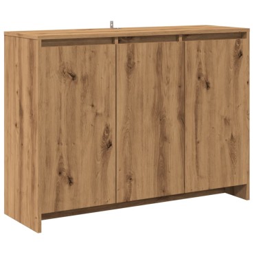 vidaXL Μπουφές Αρτισιανή Δρυς 102x33x75cm από Επεξεργασμένο Ξύλο 1 τεμ.