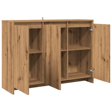 vidaXL Μπουφές Αρτισιανή Δρυς 102x33x75cm από Επεξεργασμένο Ξύλο 1 τεμ.