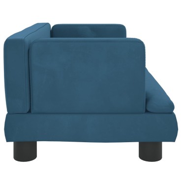 vidaXL Καναπές Παιδικός Μπλε 60x40x30cm από Βελούδο 1 τεμ.