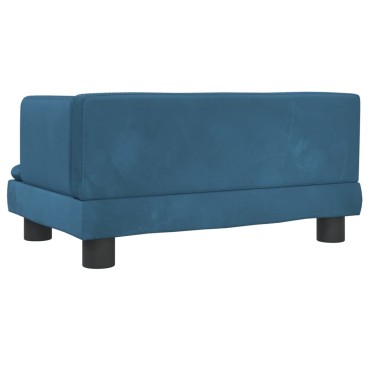 vidaXL Καναπές Παιδικός Μπλε 60x40x30cm από Βελούδο 1 τεμ.