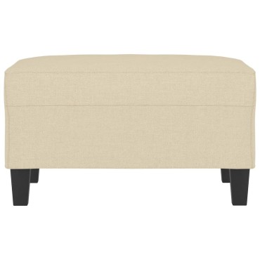 vidaXL Υποπόδιο Κρεμ 70x55x41cm Υφασμάτινο 1 τεμ.
