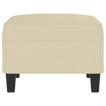 vidaXL Υποπόδιο Κρεμ 70x55x41cm Υφασμάτινο 1 τεμ.