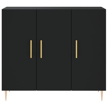 vidaXL Ντουλάπι Μαύρο 90x34x80cm από Επεξεργασμένο Ξύλο 1 τεμ.