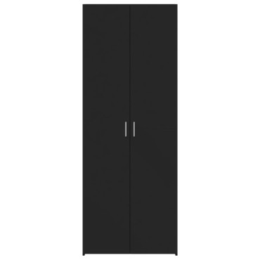 vidaXL Ντουλάπι Μαύρο 70x42,5x185cm Επεξεργασμένο Ξύλο 1 τεμ.