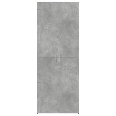 vidaXL Ντουλάπι Γκρι Σκυροδέματος 70x42,5x185cm Επεξεργασμένο Ξύλο 1 τεμ.
