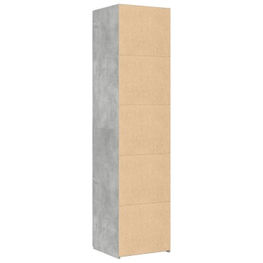 vidaXL Ντουλάπι Γκρι Σκυροδέματος 45x42,5x185cm Επεξεργασμένο Ξύλο 1 τεμ.