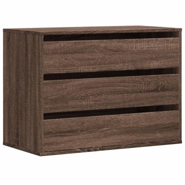 vidaXL Συρταριέρα Καφέ Δρυς 80x41x58cm από Επεξεργ. Ξύλο 1 τεμ.