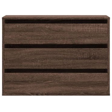 vidaXL Συρταριέρα Καφέ Δρυς 80x41x58cm από Επεξεργ. Ξύλο 1 τεμ.