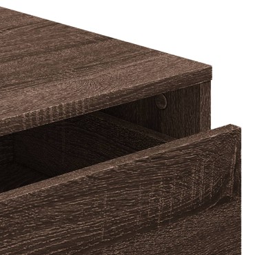 vidaXL Συρταριέρα Καφέ Δρυς 80x41x58cm από Επεξεργ. Ξύλο 1 τεμ.