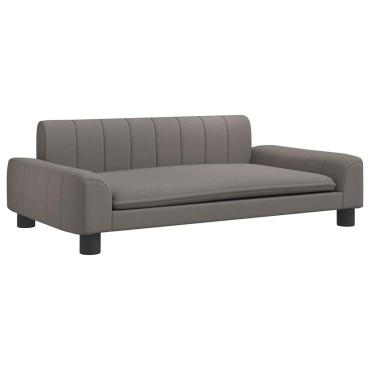 vidaXL Κρεβάτι Σκύλου Taupe 90 x 53 x 30 εκ. Υφασμάτινο