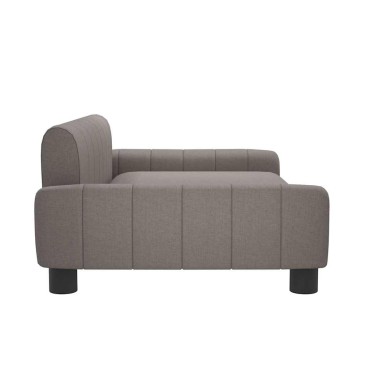 vidaXL Κρεβάτι Σκύλου Taupe 90 x 53 x 30 εκ. Υφασμάτινο