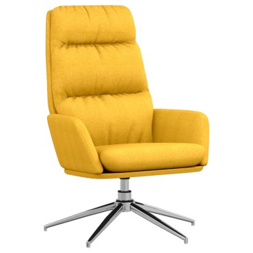 vidaXL Πολυθρόνα Relax Κίτρινο Μουσταρδί Υφασμάτινη 70x77x98cm 1 τεμ.