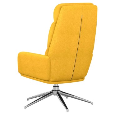 vidaXL Πολυθρόνα Relax Κίτρινο Μουσταρδί Υφασμάτινη 70x77x98cm 1 τεμ.