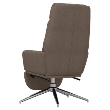vidaXL Πολυθρόνα Relax με Υποπόδιο Taupe Υφασμάτινη 70x77x98cm 1 τεμ.