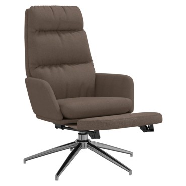 vidaXL Πολυθρόνα Relax με Υποπόδιο Taupe Υφασμάτινη 70x77x98cm 1 τεμ.