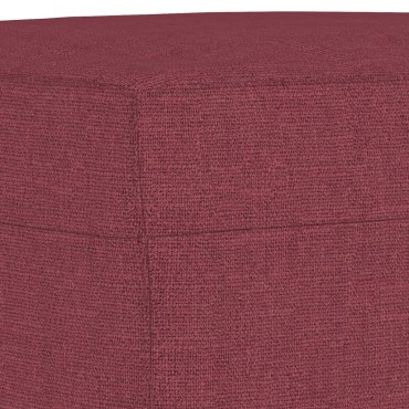 vidaXL Υποπόδιο Μπορντό60x50x41cm Υφασμάτινο 1 τεμ.