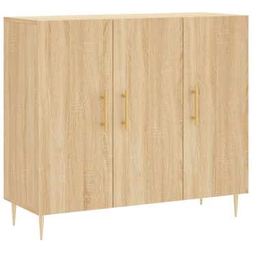 vidaXL Ντουλάπι Sonoma δρυς 90x34x80cm Επεξεργασμένο Ξύλο 1 τεμ.
