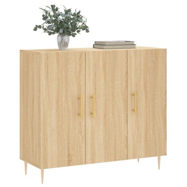vidaXL Ντουλάπι Sonoma δρυς 90x34x80cm Επεξεργασμένο Ξύλο 1 τεμ.