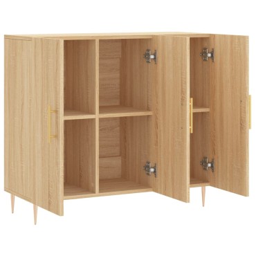 vidaXL Ντουλάπι Sonoma δρυς 90x34x80cm Επεξεργασμένο Ξύλο 1 τεμ.