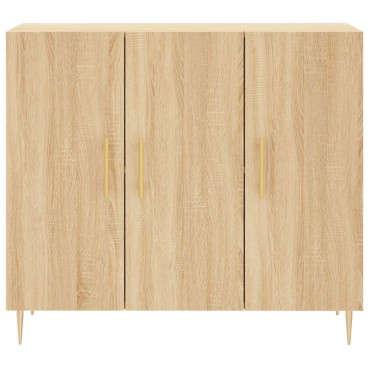 vidaXL Ντουλάπι Sonoma δρυς 90x34x80cm Επεξεργασμένο Ξύλο 1 τεμ.