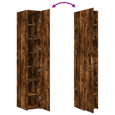 vidaXL Ντουλάπι Καπνιστή Δρυς 30x42,5x185cm από Επεξεργασμένο Ξύλο 1 τεμ.