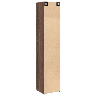 vidaXL Ντουλάπι Αποθήκευσης Στενό Δρυς 45x42,5x225cm Επεξεργ. Ξύλο 1 τεμ.