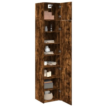 vidaXL Ντουλάπι Αποθήκευσης Στενό Δρυς 45x42,5x225cm Επεξεργ. Ξύλο 1 τεμ.