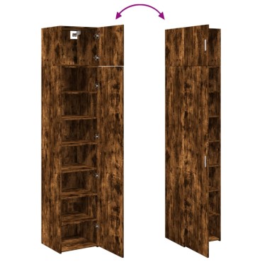 vidaXL Ντουλάπι Αποθήκευσης Στενό Δρυς 45x42,5x225cm Επεξεργ. Ξύλο 1 τεμ.