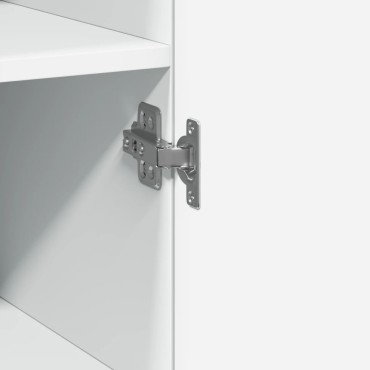 vidaXL Ντουλάπι Αποθήκευσης Στενό Λευκό 45x42,5x225cm Επεξεργ. Ξύλο 1 τεμ.