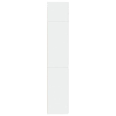 vidaXL Ντουλάπι Αποθήκευσης Στενό Λευκό 45x42,5x225cm Επεξεργ. Ξύλο 1 τεμ.