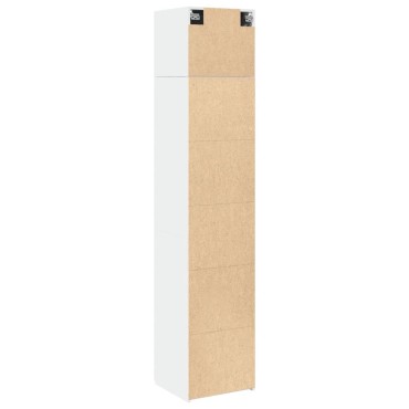 vidaXL Ντουλάπι Αποθήκευσης Στενό Λευκό 45x42,5x225cm Επεξεργ. Ξύλο 1 τεμ.