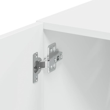 vidaXL Ντουλάπι Αποθήκευσης Στενό Λευκό 45x42,5x225cm Επεξεργ. Ξύλο 1 τεμ.