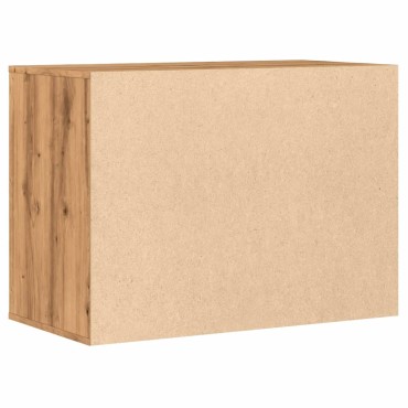vidaXL Συρταριέρα Γωνιακή Αρτισιανή Δρυς 80x41x58cm Επεξεργ. Ξύλο 1 τεμ.