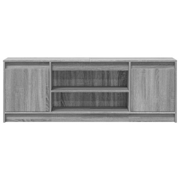 vidaXL Έπιπλο Τηλεόρασης με LED Γκρι Sonoma 139,5x34x50cm Επεξ. Ξύλο