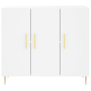 vidaXL Μπουφές Λευκός 90x34x80cm από Επεξεργασμένο Ξύλο 1 τεμ.